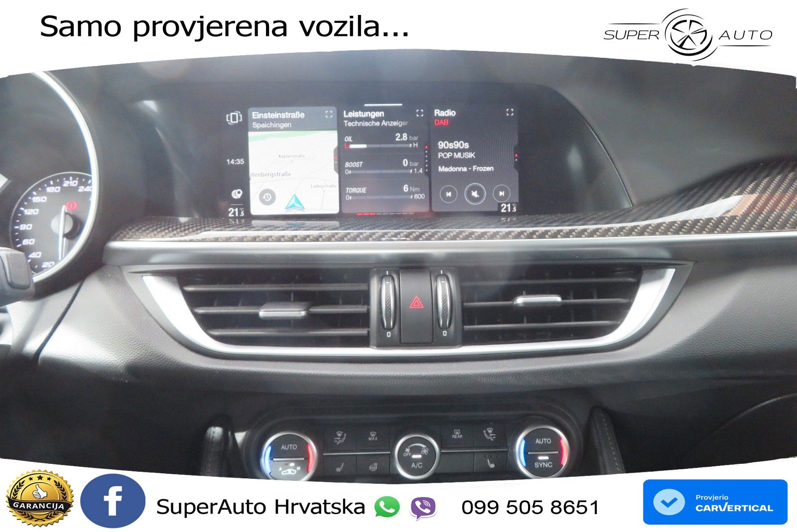 Alfa Romeo Stelvio Quadrifoglio 2.9 V6 Bi-Turbo (520 KS) Q4 Automatic LED+GR SJED+ACC