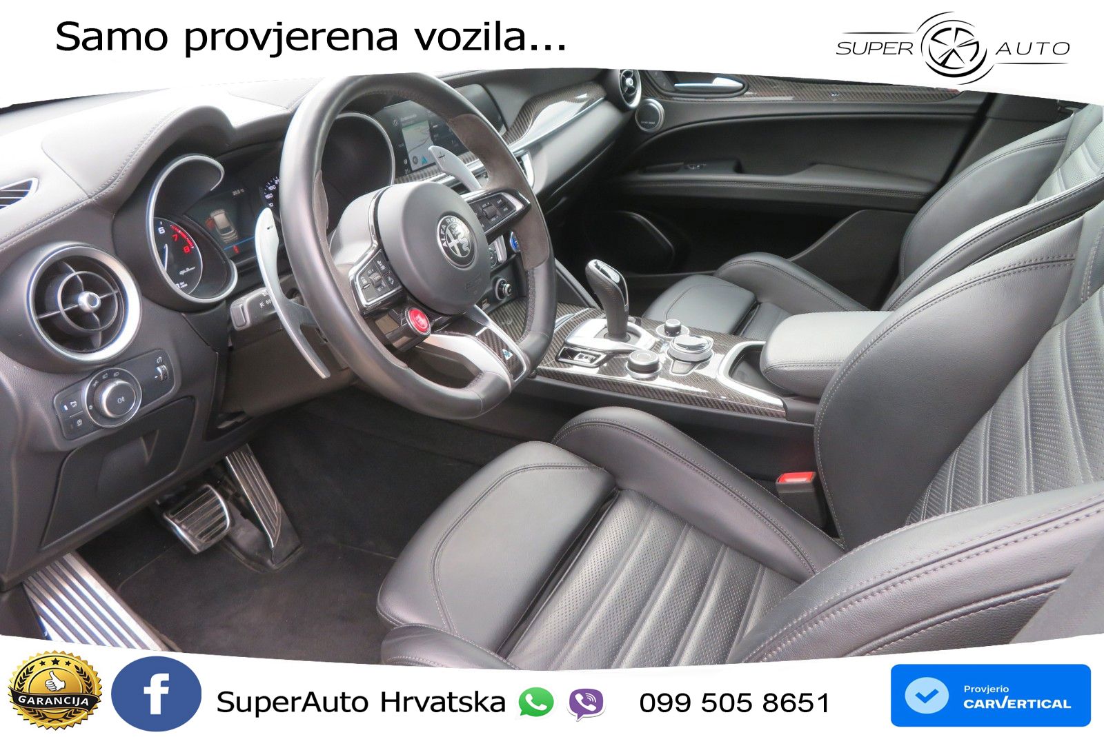 Alfa Romeo Stelvio Quadrifoglio 2.9 V6 Bi-Turbo (520 KS) Q4 Automatic LED+GR SJED+ACC