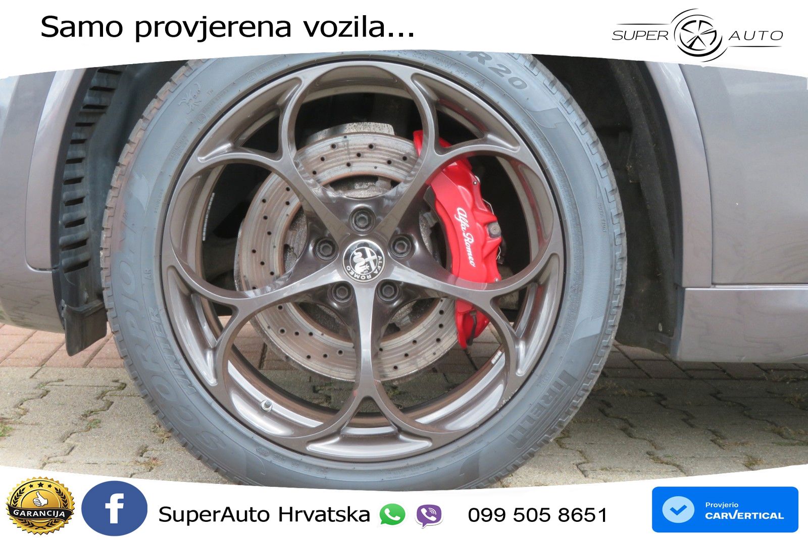Alfa Romeo Stelvio Quadrifoglio 2.9 V6 Bi-Turbo (520 KS) Q4 Automatic LED+GR SJED+ACC
