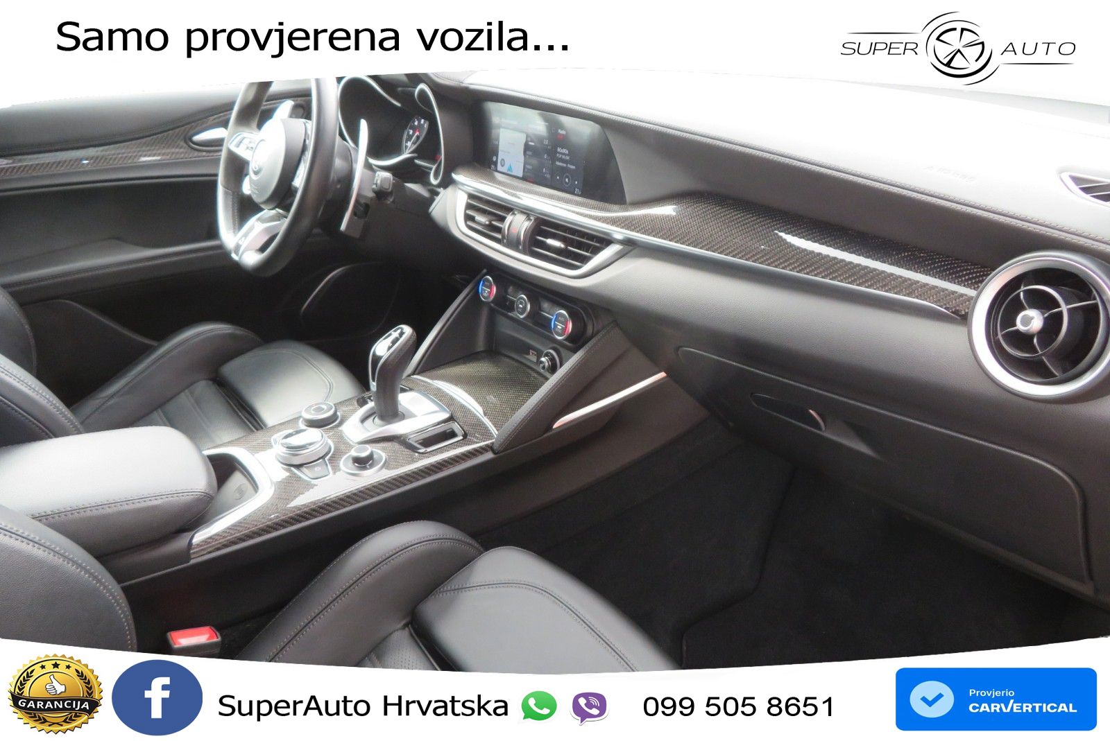 Alfa Romeo Stelvio Quadrifoglio 2.9 V6 Bi-Turbo (520 KS) Q4 Automatic LED+GR SJED+ACC