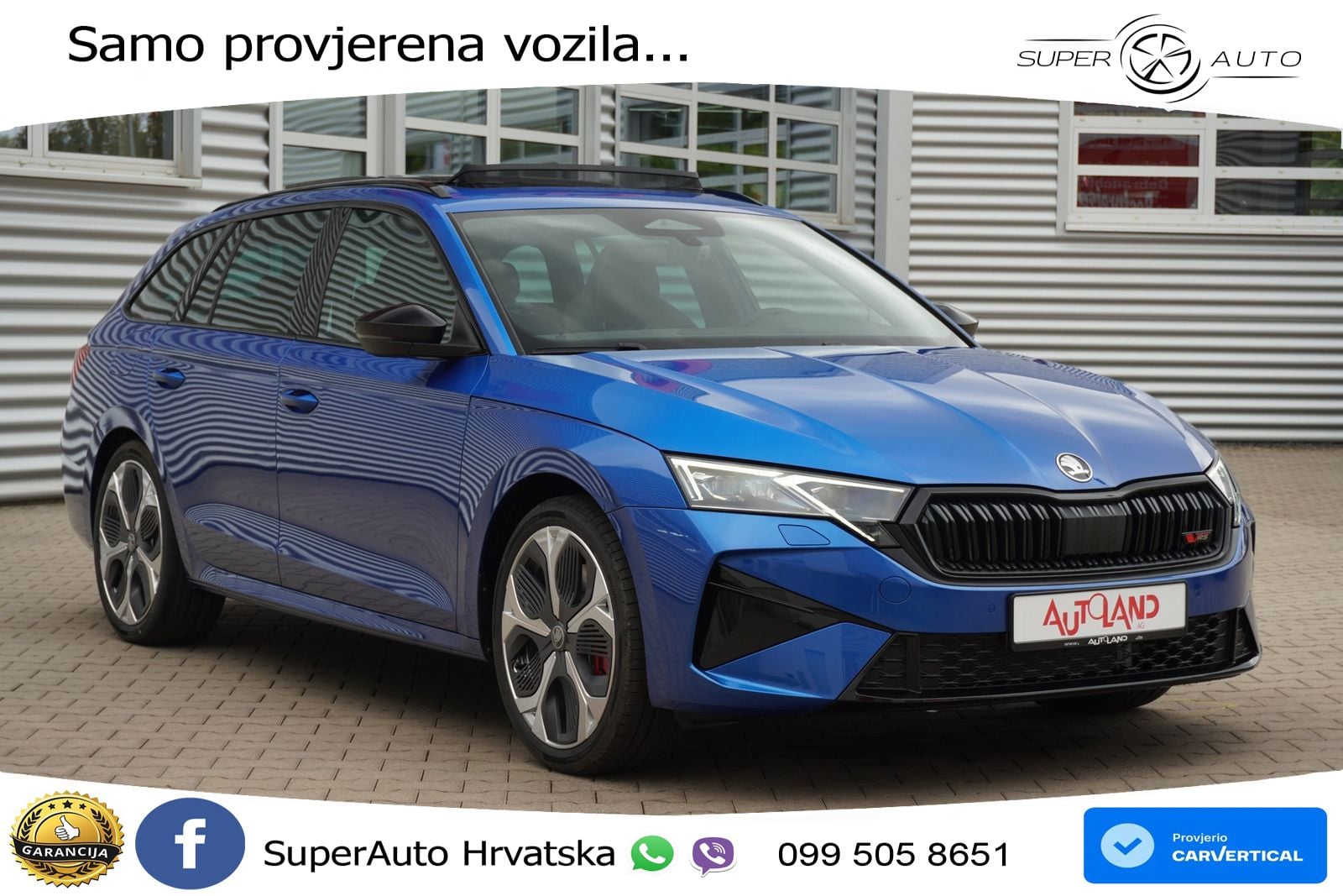 Škoda Octavia Combi RS 2.0 TSI (265 KS) DSG LED+GR SJED+ACC
