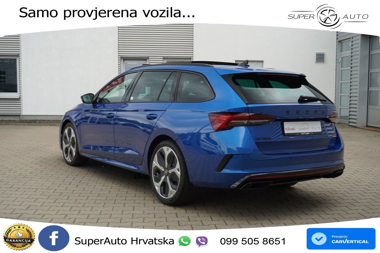 Škoda Octavia Combi RS 2.0 TSI (265 KS) DSG LED+GR SJED+ACC