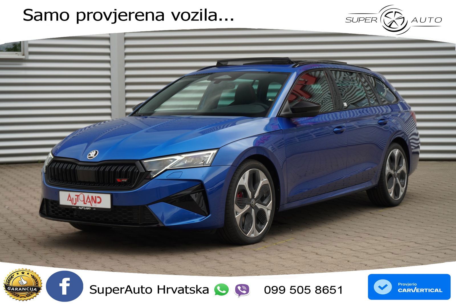 Škoda Octavia Combi RS 2.0 TSI (265 KS) DSG LED+GR SJED+ACC