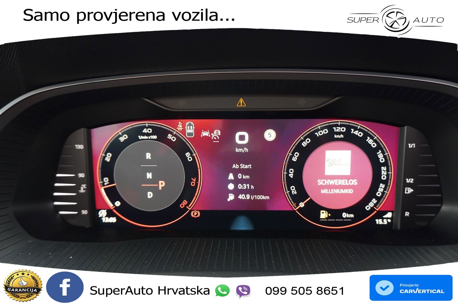 Škoda Octavia Combi RS 2.0 TSI (265 KS) DSG LED+GR SJED+ACC