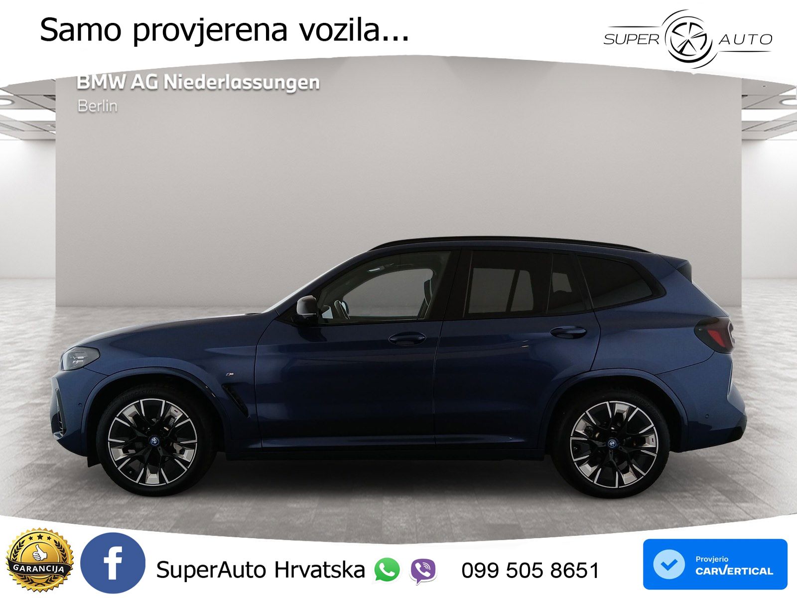 BMW iX3 80 kWh (286 KS) M Sport LED+GR SJED+ACC