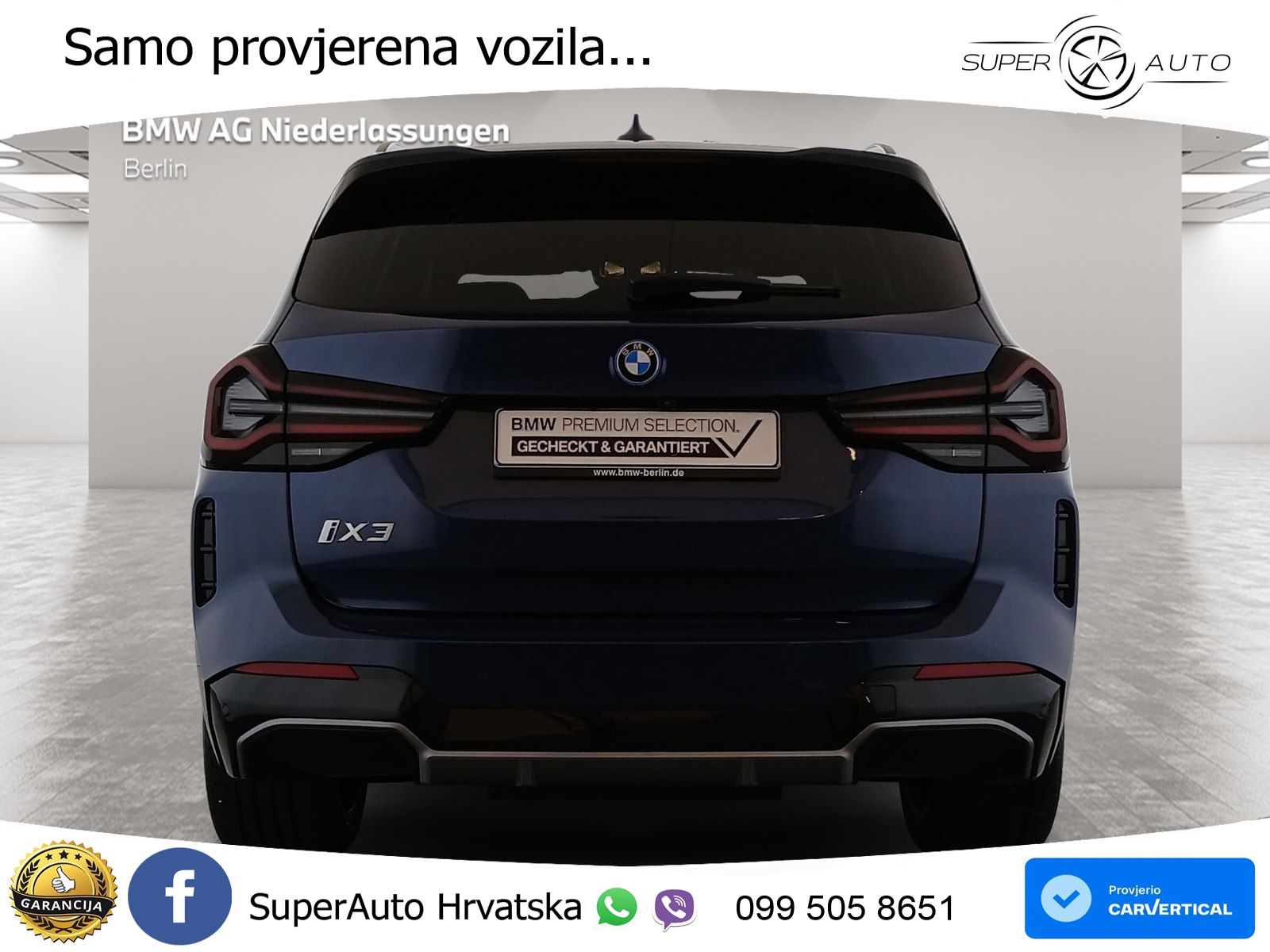 BMW iX3 80 kWh (286 KS) M Sport LED+GR SJED+ACC