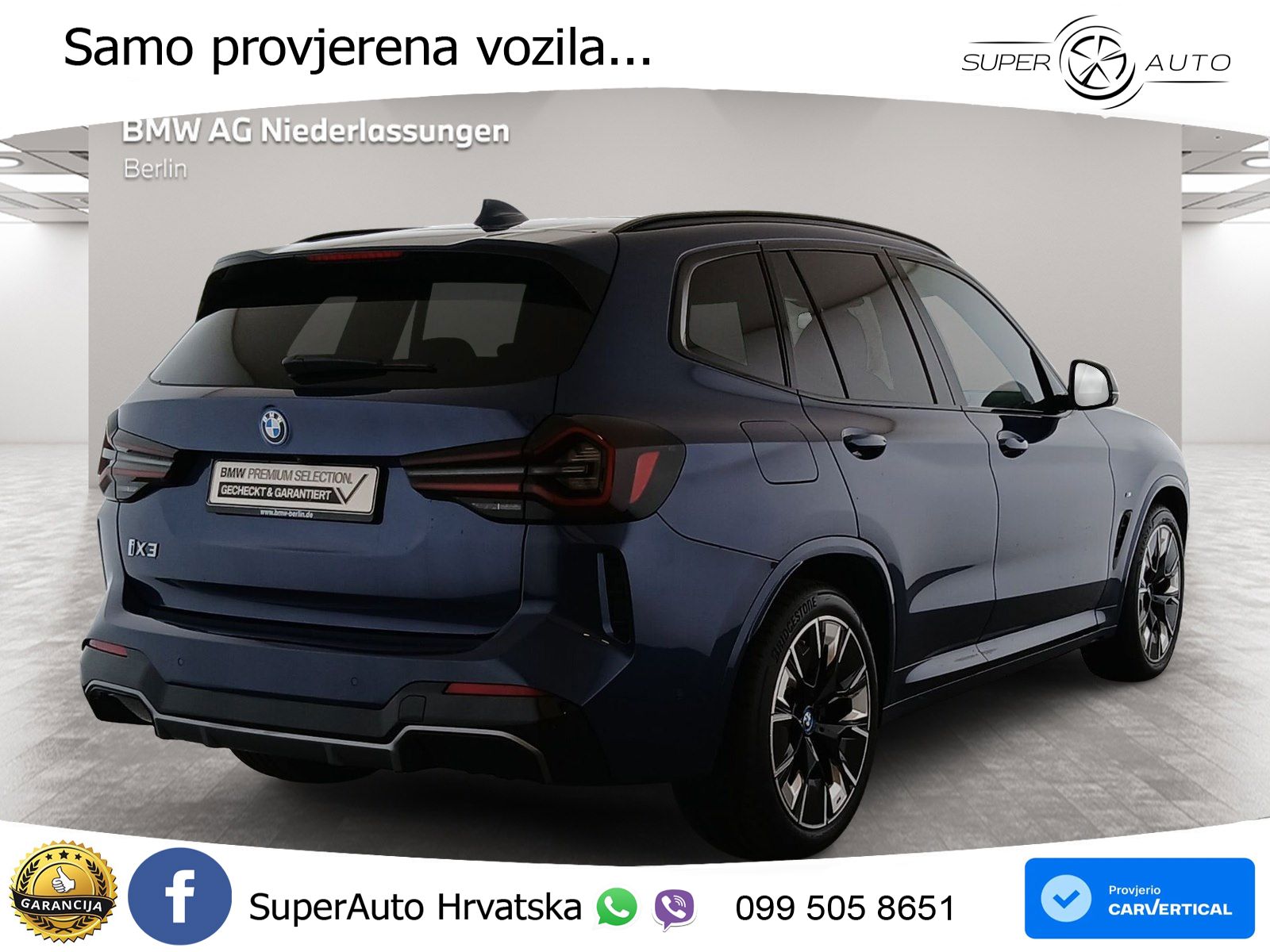 BMW iX3 80 kWh (286 KS) M Sport LED+GR SJED+ACC