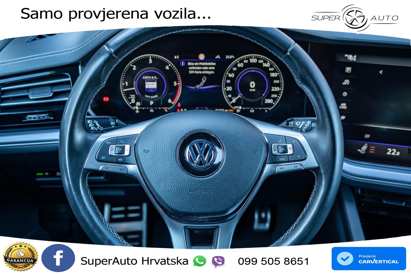 Volkswagen Touareg 3.0 V6 TDI (286 KS) 4MOTION Tiptronic R-Line ZRAČNI+ACC+GR SJED+KAM