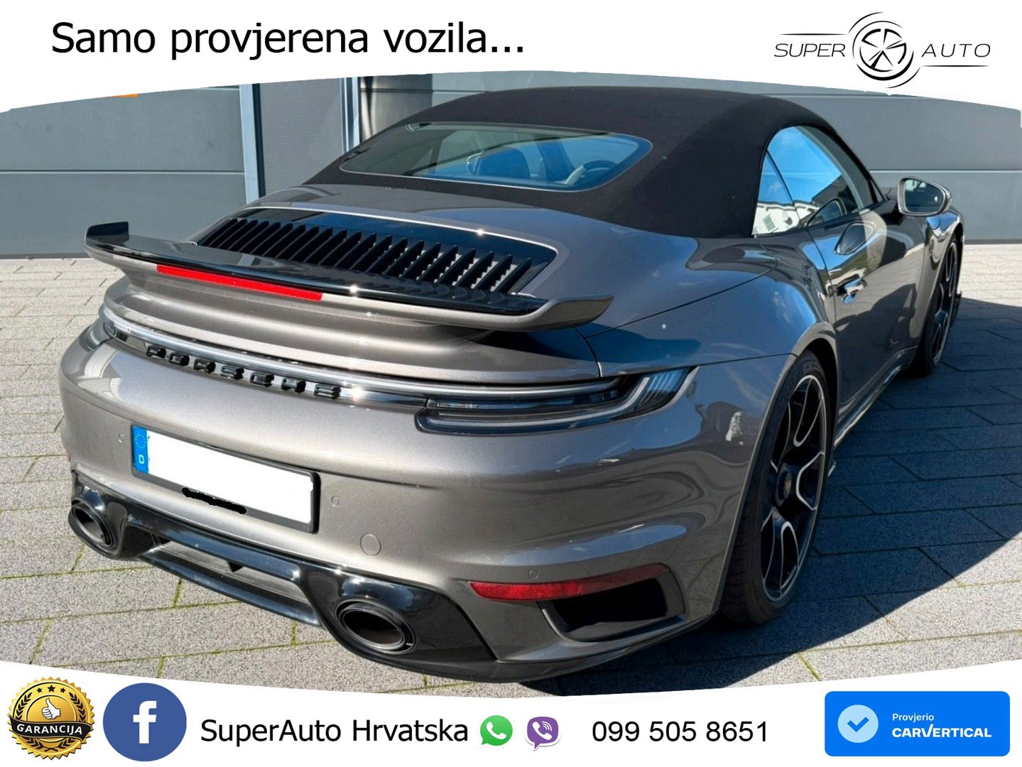 Porsche 911 Turbo S Cabriolet 3.8 (650 KS) PDK ZRAČNI+ACC+GR SJED+360