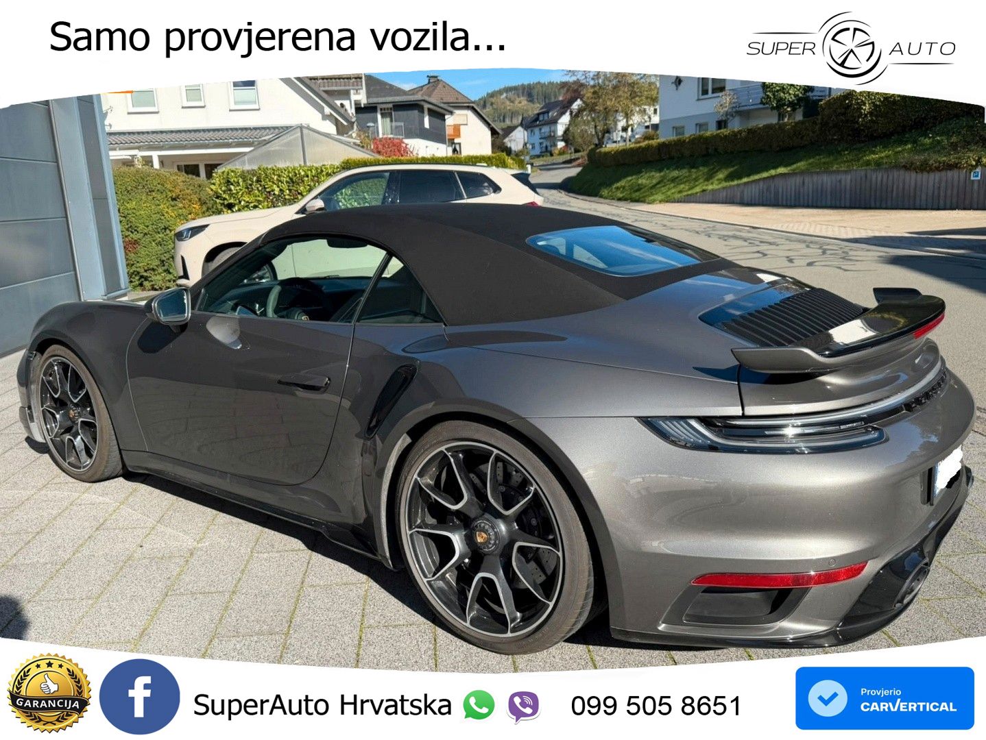 Porsche 911 Turbo S Cabriolet 3.8 (650 KS) PDK ZRAČNI+ACC+GR SJED+360