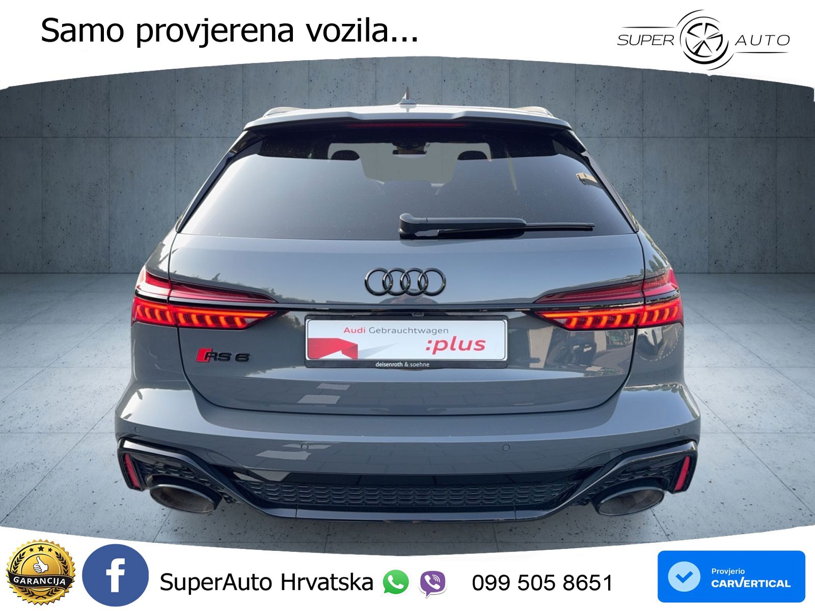 Audi RS6 Avant 4.0 TFSI V8 (600 KS) quattro Tiptronic LED+GR SJED+ACC