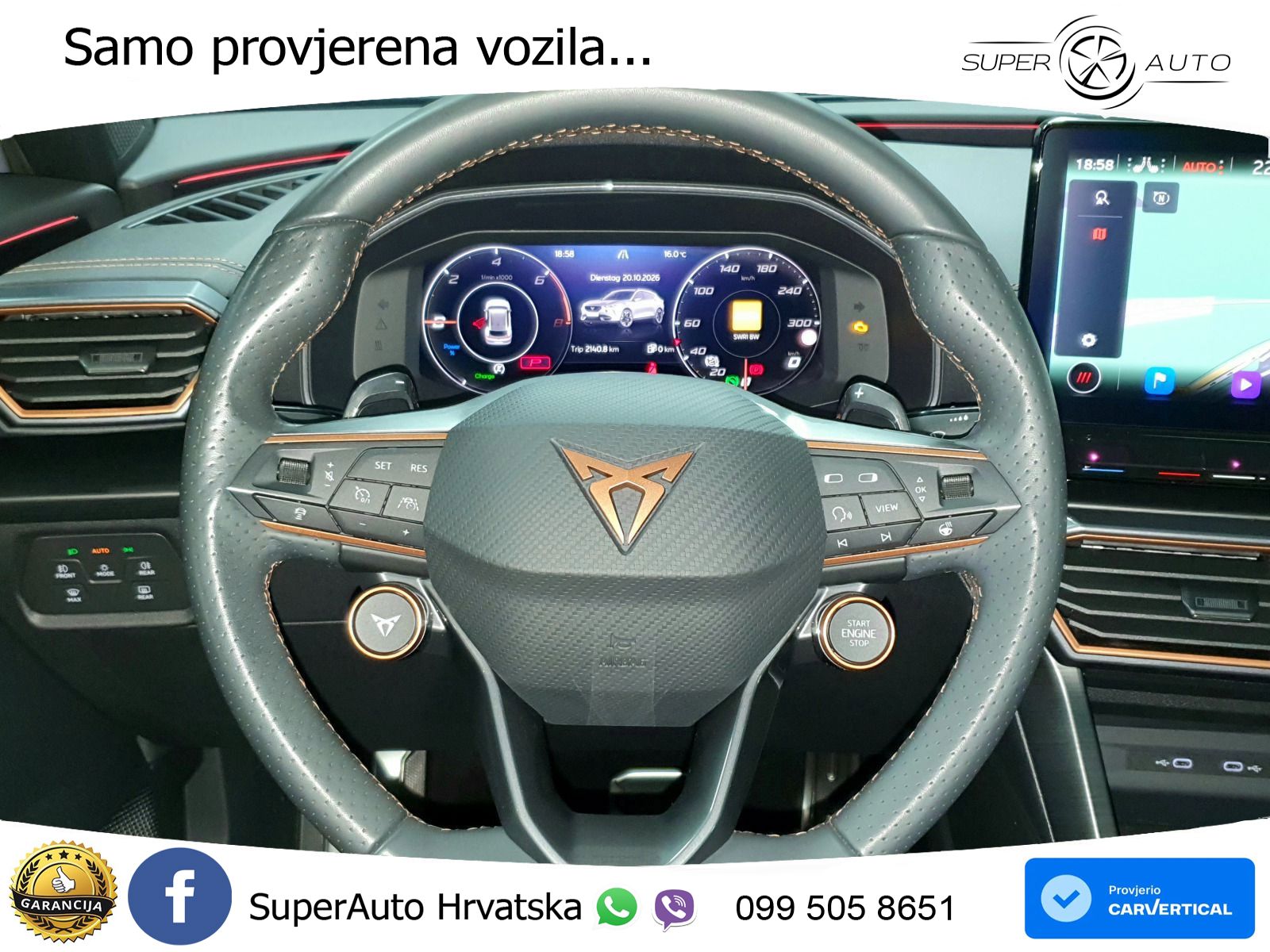 Cupra Formentor 1.4 TSI (245 KS) e-Hybrid DSG VZ LED+GR SJED+ACC