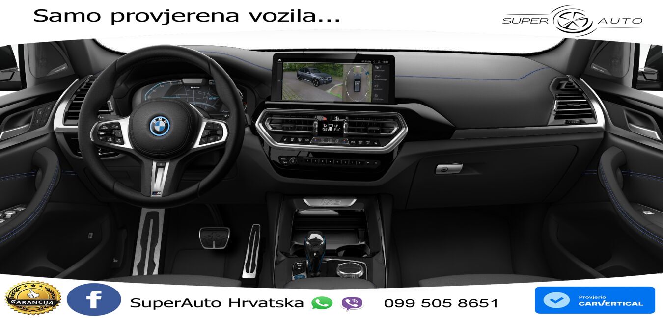 BMW iX3 80 kWh (286 KS) M Sport LED+GR SJED+ACC