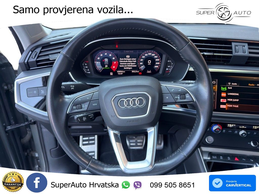 Audi Q3 40 TFSI (190 KS) quattro S tronic advanced LED+GR SJED+ACC