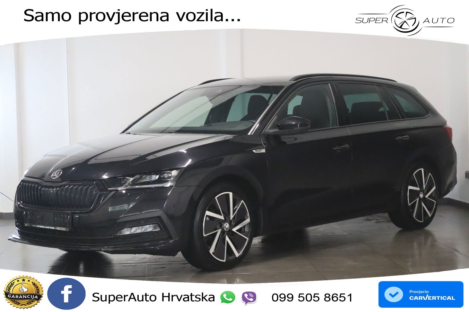 Škoda Octavia Combi 2.0 TDI (150 KS) DSG SportLine LED+GR SJED+ACC