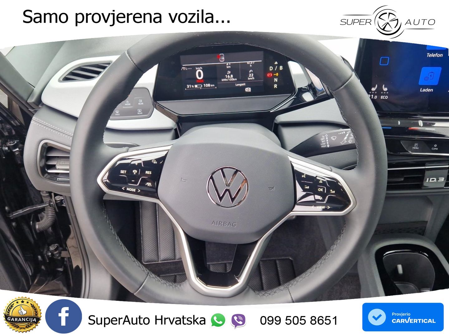 Volkswagen ID.3 Pro 62 kWh (204 KS) LED+GR SJED+ACC