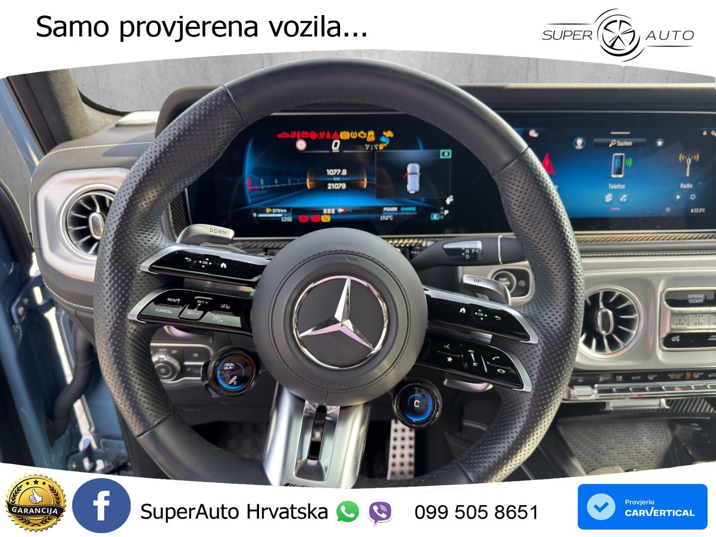 Mercedes AMG G 63 Long V8 (585 KS) 4MATIC 9G-TRONIC AMG SPEEDSHIFT TCT Superior ACC+HEAD+4xGR SJED+360+PANO