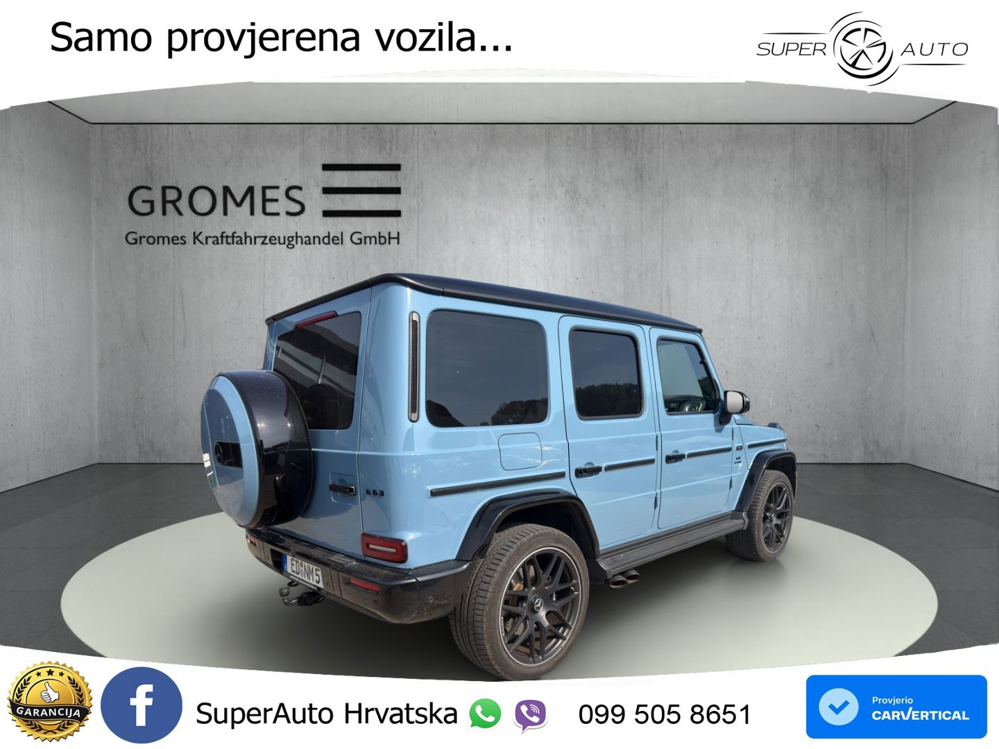 Mercedes AMG G 63 Long V8 (585 KS) 4MATIC 9G-TRONIC AMG SPEEDSHIFT TCT Superior ACC+HEAD+4xGR SJED+360+PANO