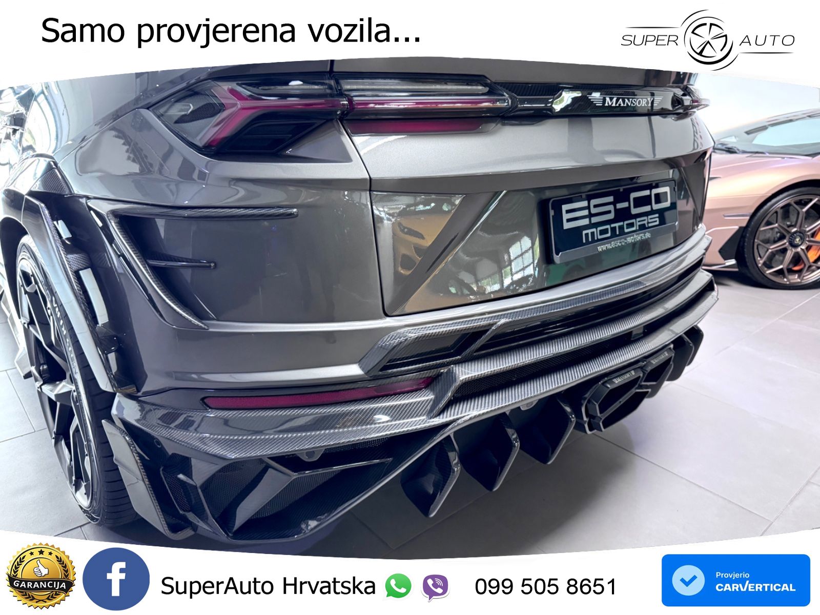 Lamborghini Urus 4.0 V8 (650 KS) 4WD Automatic ZRAČNI+ACC+GR SJED+KAM+PANO