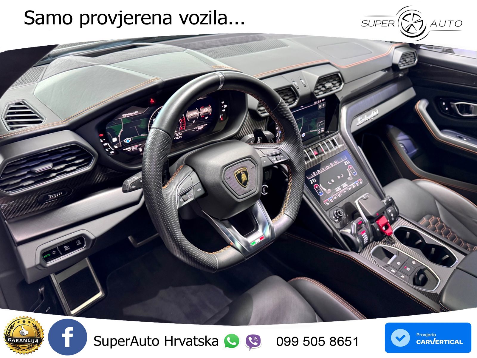 Lamborghini Urus 4.0 V8 (650 KS) 4WD Automatic ZRAČNI+ACC+GR SJED+KAM+PANO