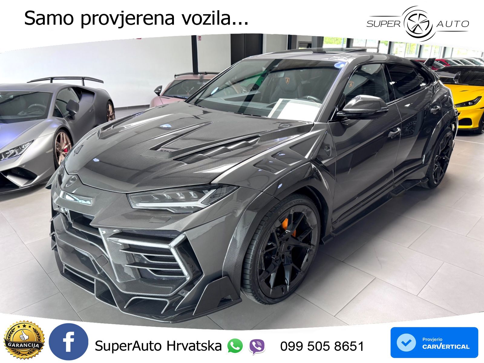 Lamborghini Urus 4.0 V8 (650 KS) 4WD Automatic ZRAČNI+ACC+GR SJED+KAM+PANO