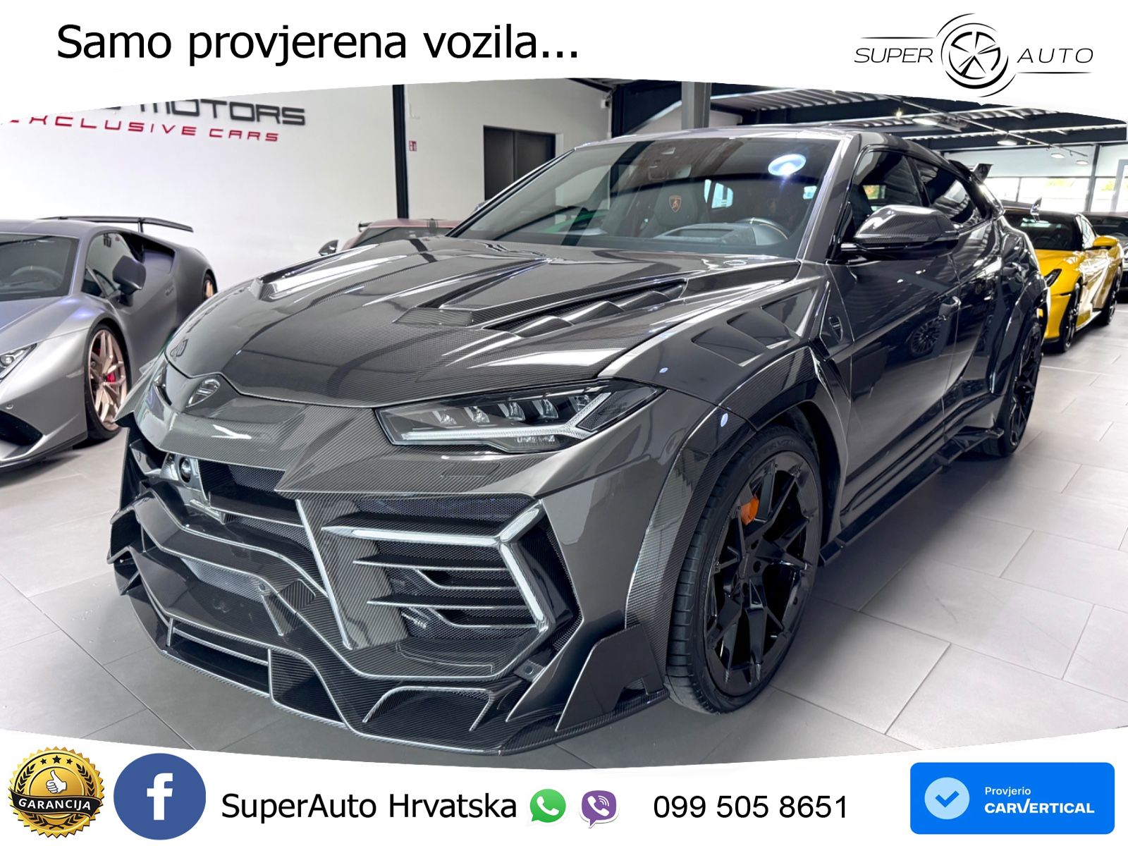 Lamborghini Urus 4.0 V8 (650 KS) 4WD Automatic ZRAČNI+ACC+GR SJED+KAM+PANO