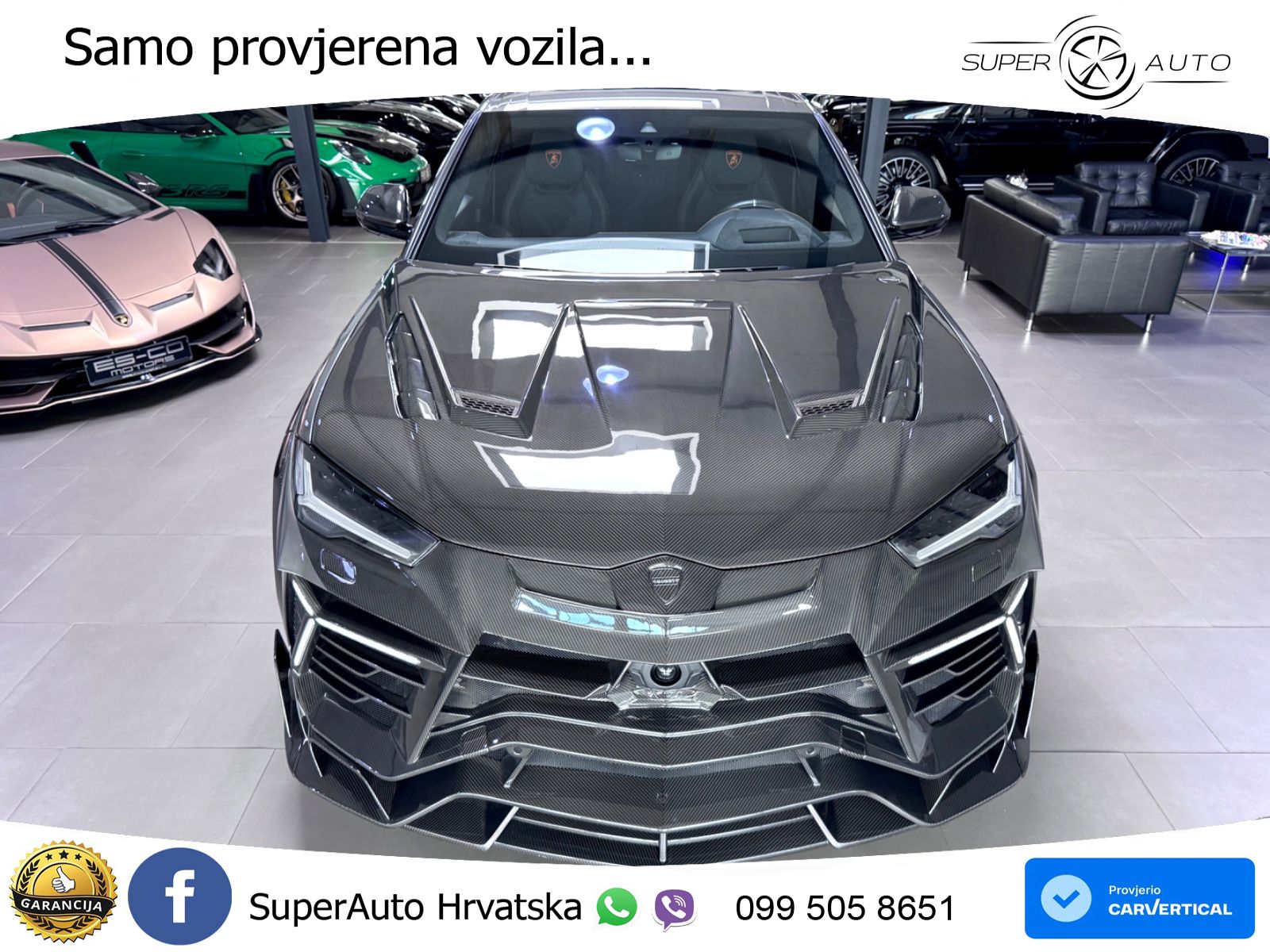Lamborghini Urus 4.0 V8 (650 KS) 4WD Automatic ZRAČNI+ACC+GR SJED+KAM+PANO