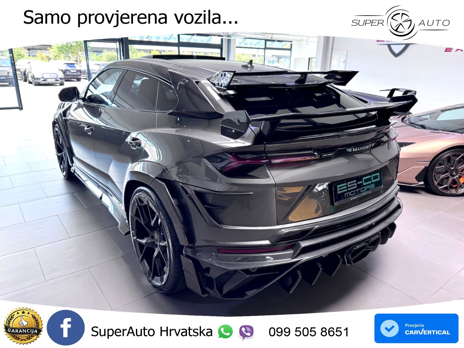 Lamborghini Urus 4.0 V8 (650 KS) 4WD Automatic ZRAČNI+ACC+GR SJED+KAM+PANO