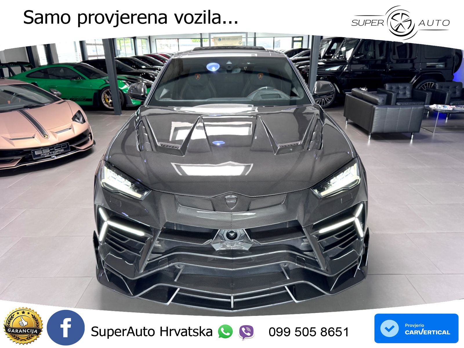Lamborghini Urus 4.0 V8 (650 KS) 4WD Automatic ZRAČNI+ACC+GR SJED+KAM+PANO