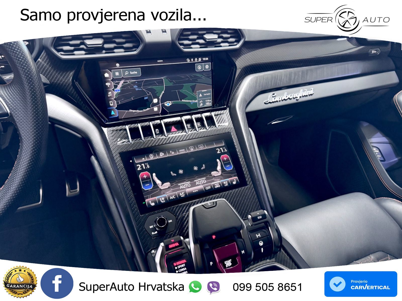 Lamborghini Urus 4.0 V8 (650 KS) 4WD Automatic ZRAČNI+ACC+GR SJED+KAM+PANO