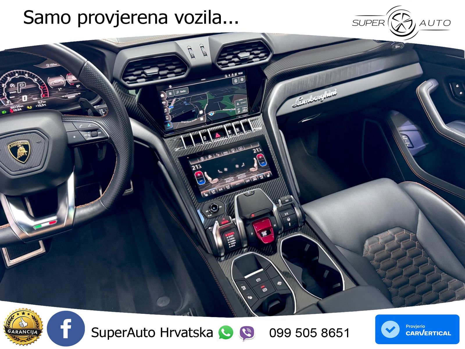 Lamborghini Urus 4.0 V8 (650 KS) 4WD Automatic ZRAČNI+ACC+GR SJED+KAM+PANO
