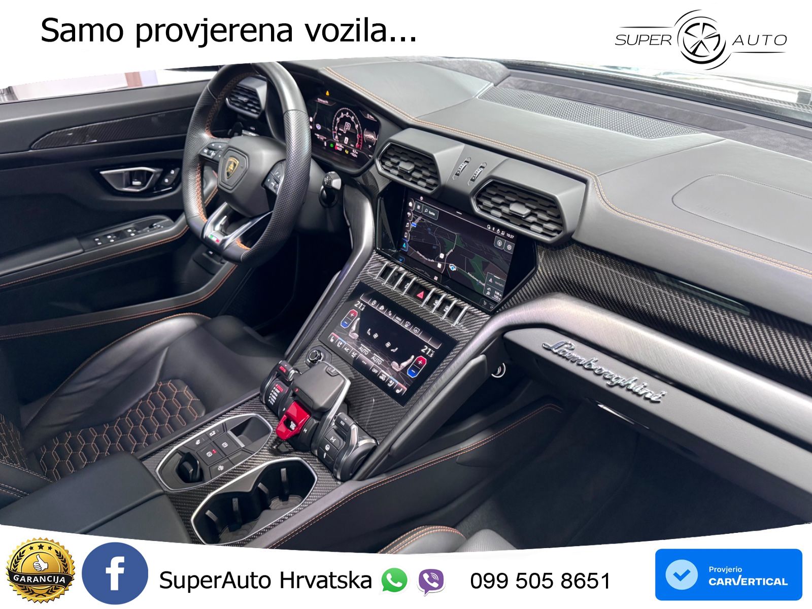 Lamborghini Urus 4.0 V8 (650 KS) 4WD Automatic ZRAČNI+ACC+GR SJED+KAM+PANO
