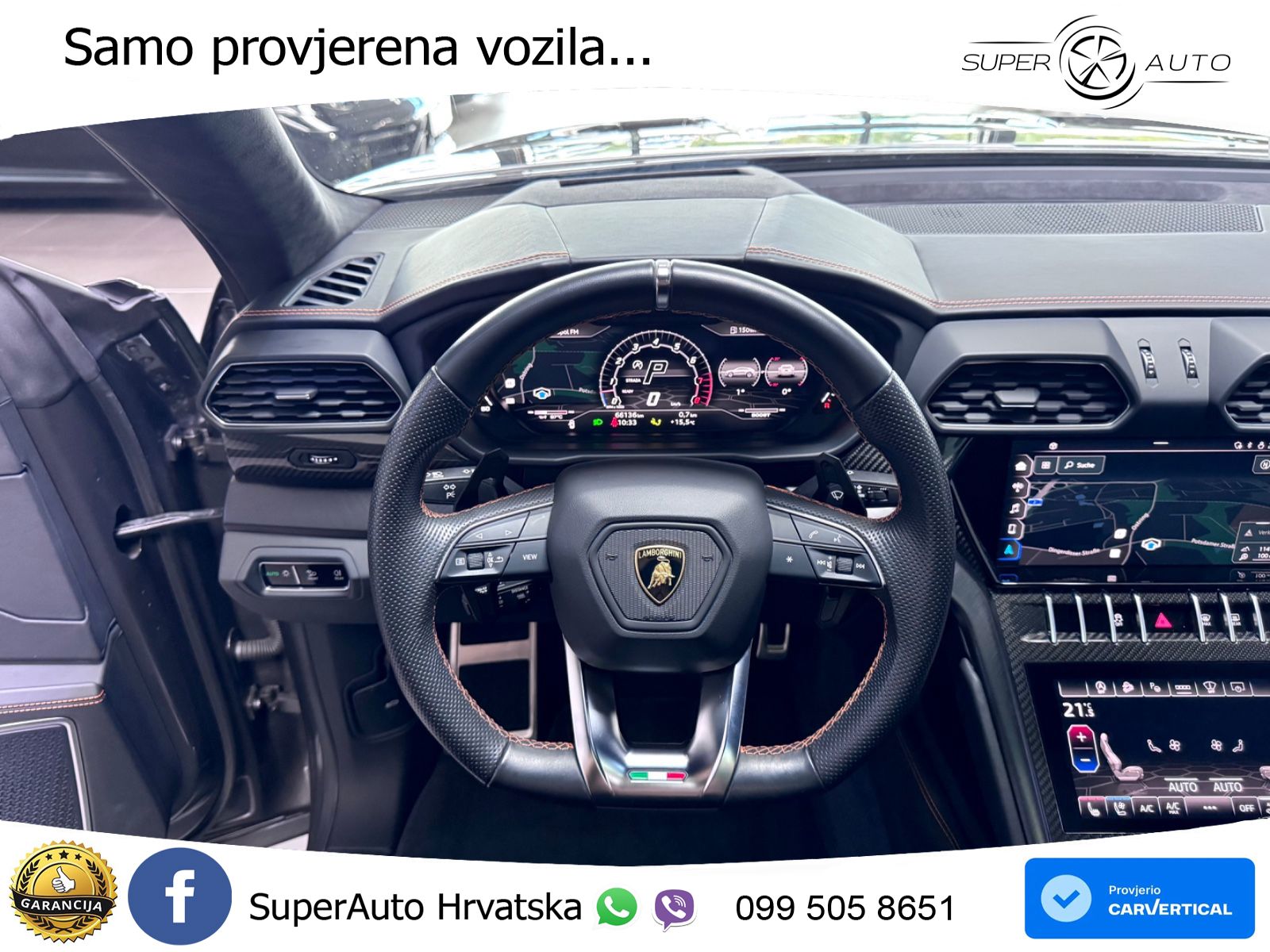 Lamborghini Urus 4.0 V8 (650 KS) 4WD Automatic ZRAČNI+ACC+GR SJED+KAM+PANO