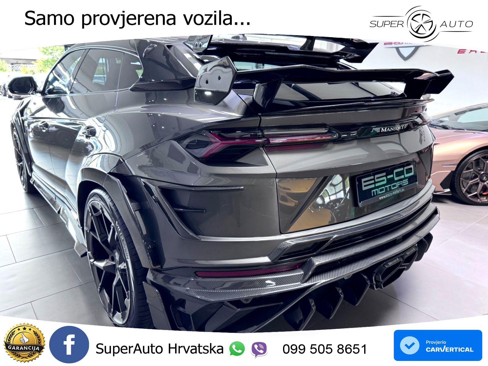 Lamborghini Urus 4.0 V8 (650 KS) 4WD Automatic ZRAČNI+ACC+GR SJED+KAM+PANO