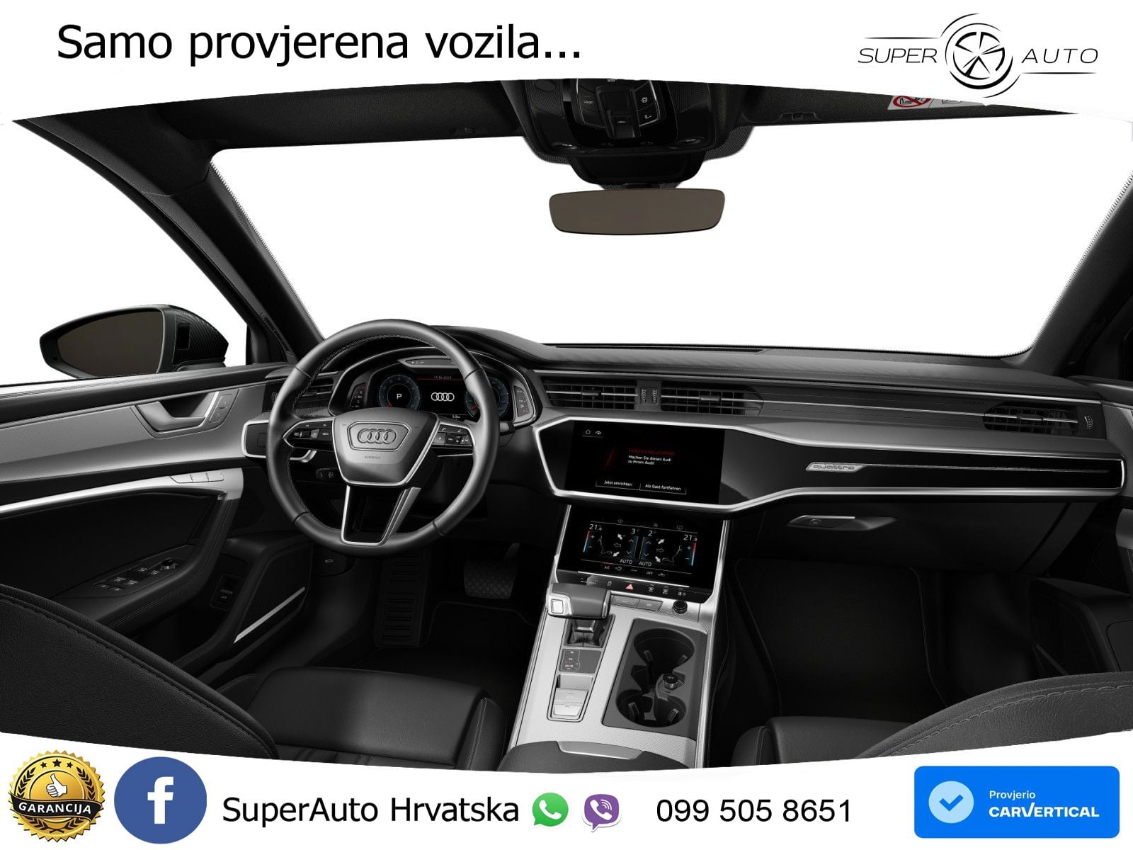 Audi A6 55 TFSI V6 (340 KS) quattro ultra S tronic S line ZRAČNI+ACC+GR SJED+KAM+PANO