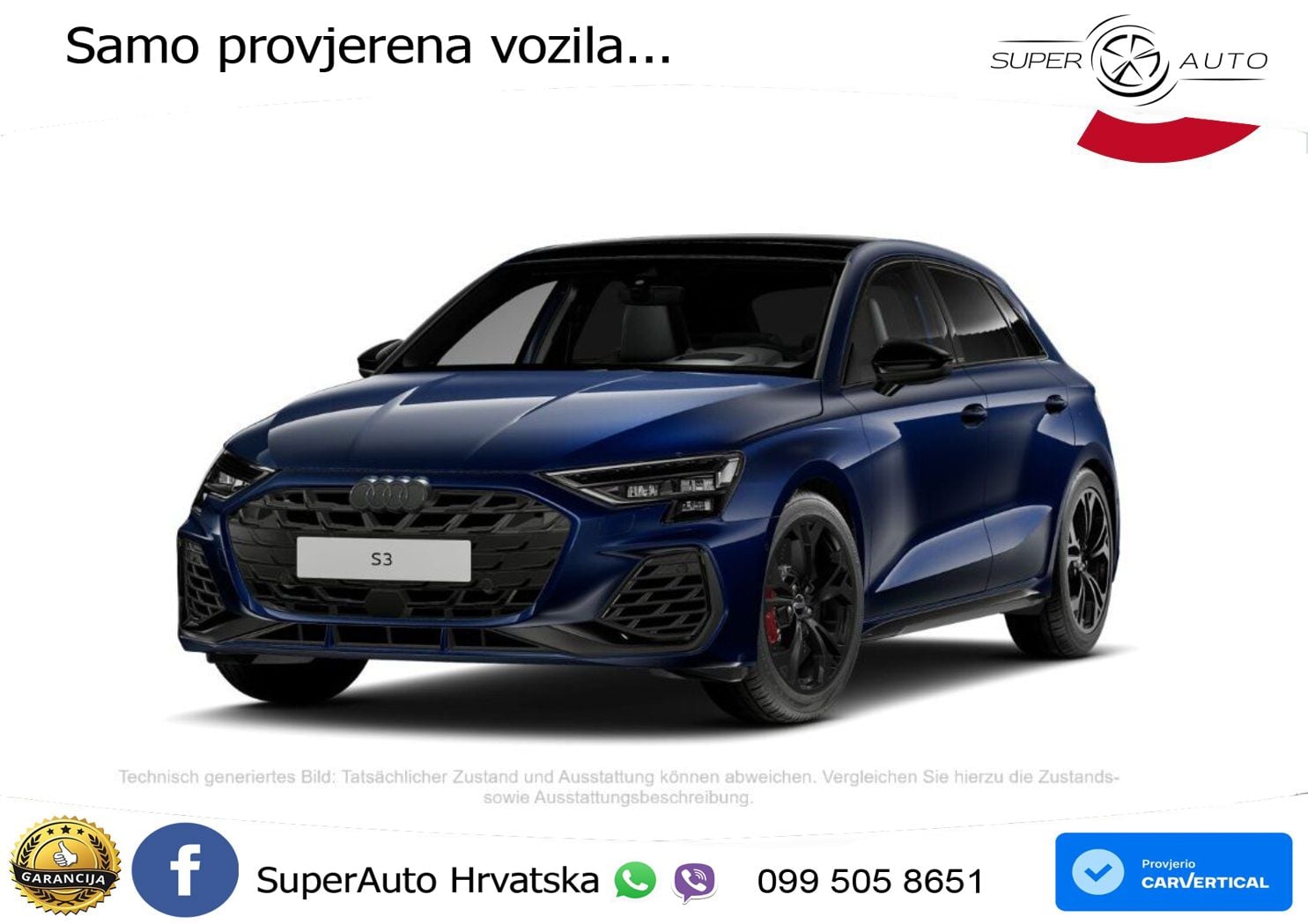 Audi S3 2.0 TFSI (333 KS) quattro S tronic MATRIX+GR SJED+KAM
