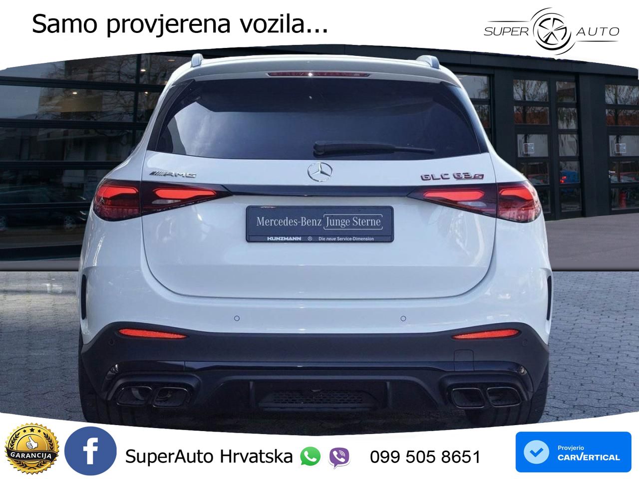 Mercedes AMG GLC 63 S E PERFORMANCE (680 KS) 4MATIC+ AMG SPEEDSHIFT MCT 9G ACC+HEAD+GR SJED+360+PANO