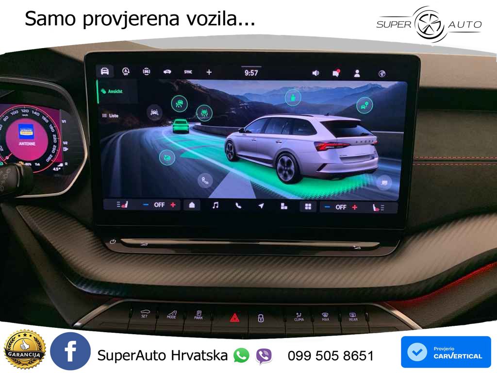 Škoda Octavia Combi RS 2.0 TSI (265 KS) DSG LED+GR SJED+ACC