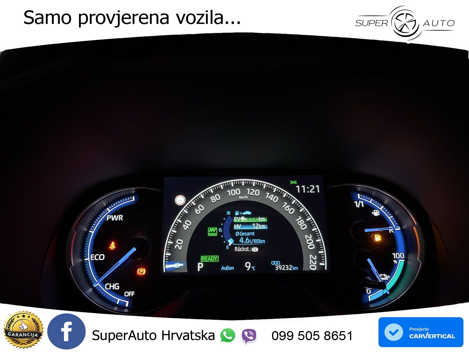 Toyota RAV4 2.5 D-4S (306 KS) Hybrid AWD-i e-CVT LED+GR SJED+ACC