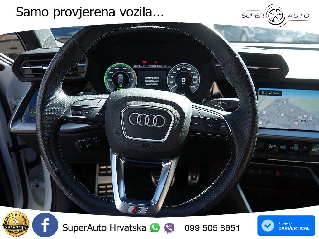 Audi A3 40 TFSIe (204 KS) S tronic LED+GR SJED+ACC
