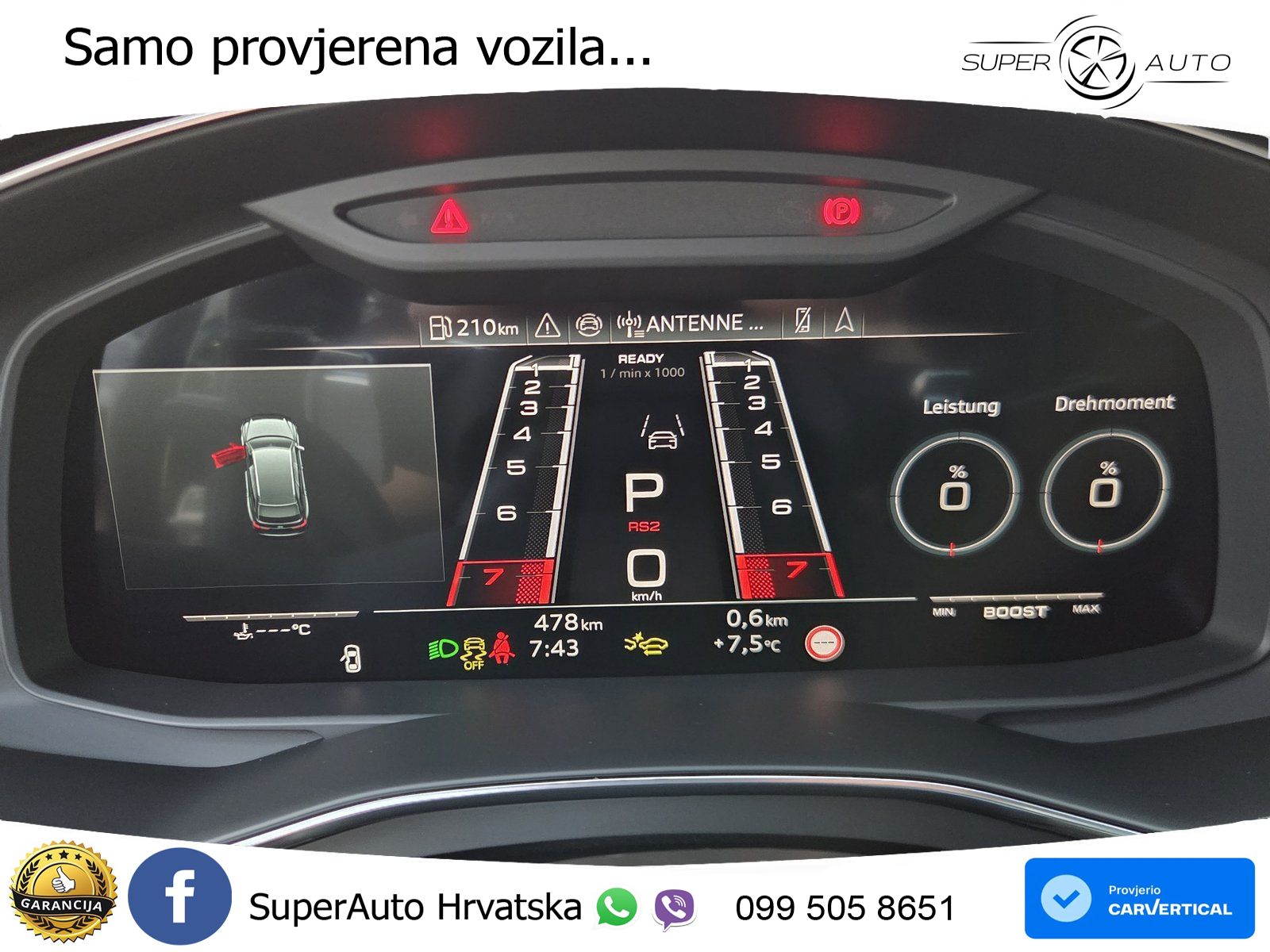 Audi RS6 Avant 4.0 TFSI V8 performance (630 KS)  quattro tiptronic