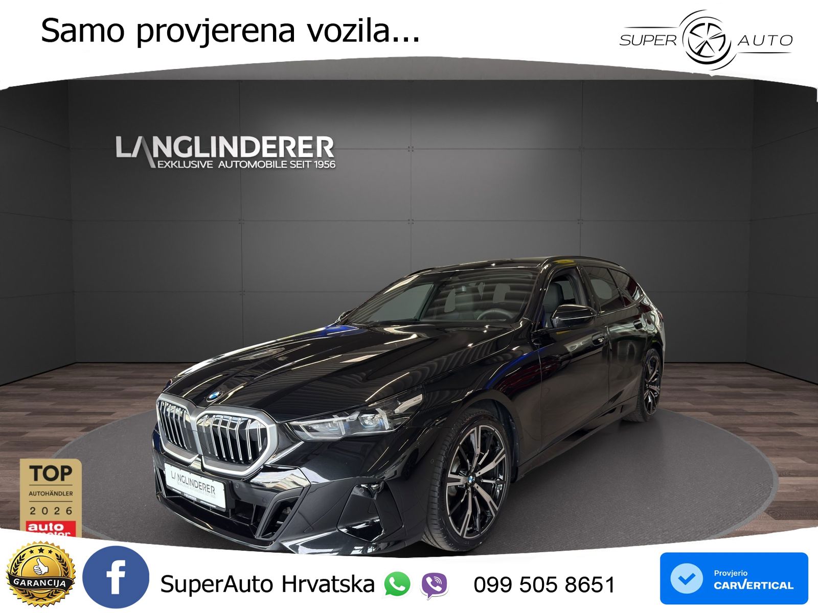 BMW 520i Touring (208 KS) Steptronic M Sport LED+GR SJED+ACC