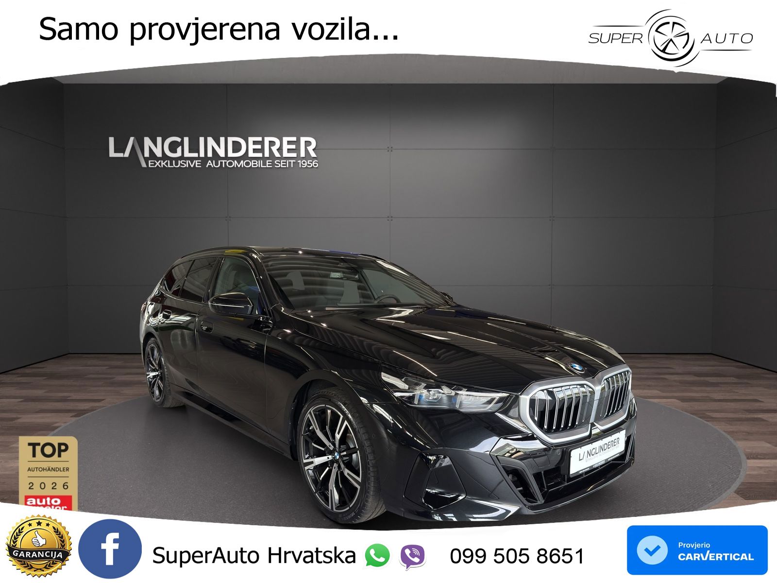 BMW 520i Touring (208 KS) Steptronic M Sport LED+GR SJED+ACC