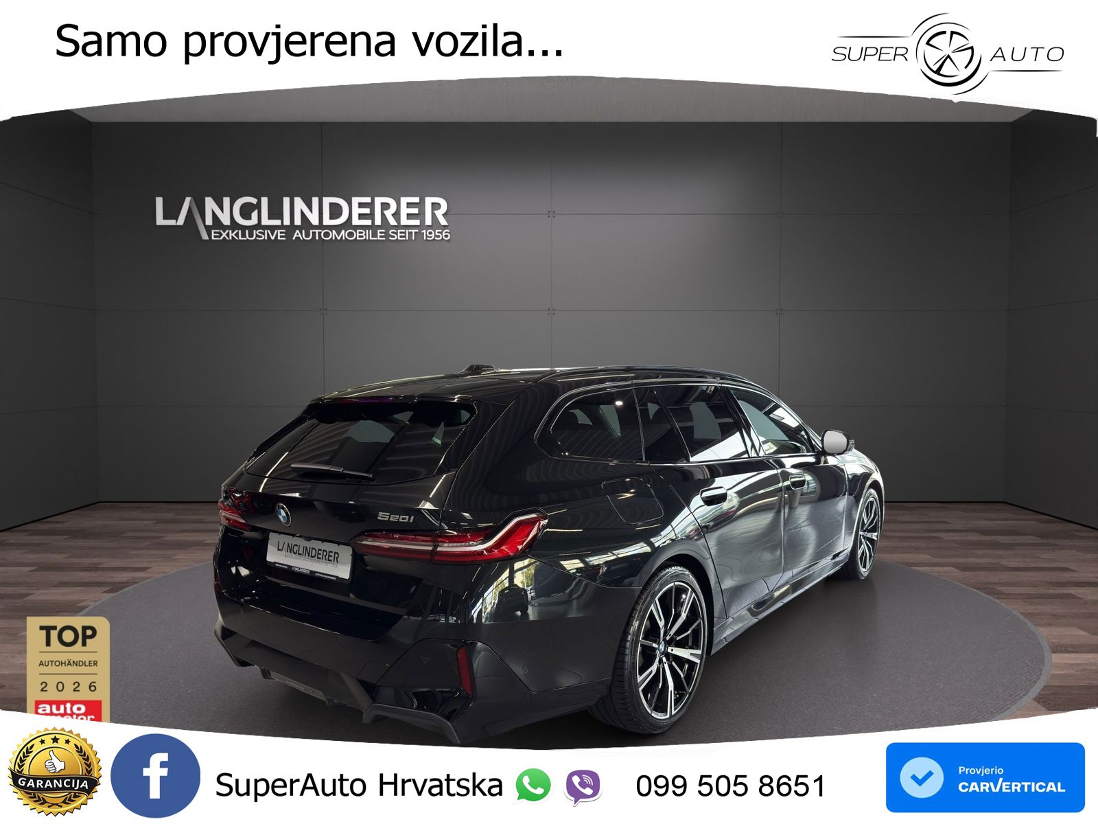 BMW 520i Touring (208 KS) Steptronic M Sport LED+GR SJED+ACC