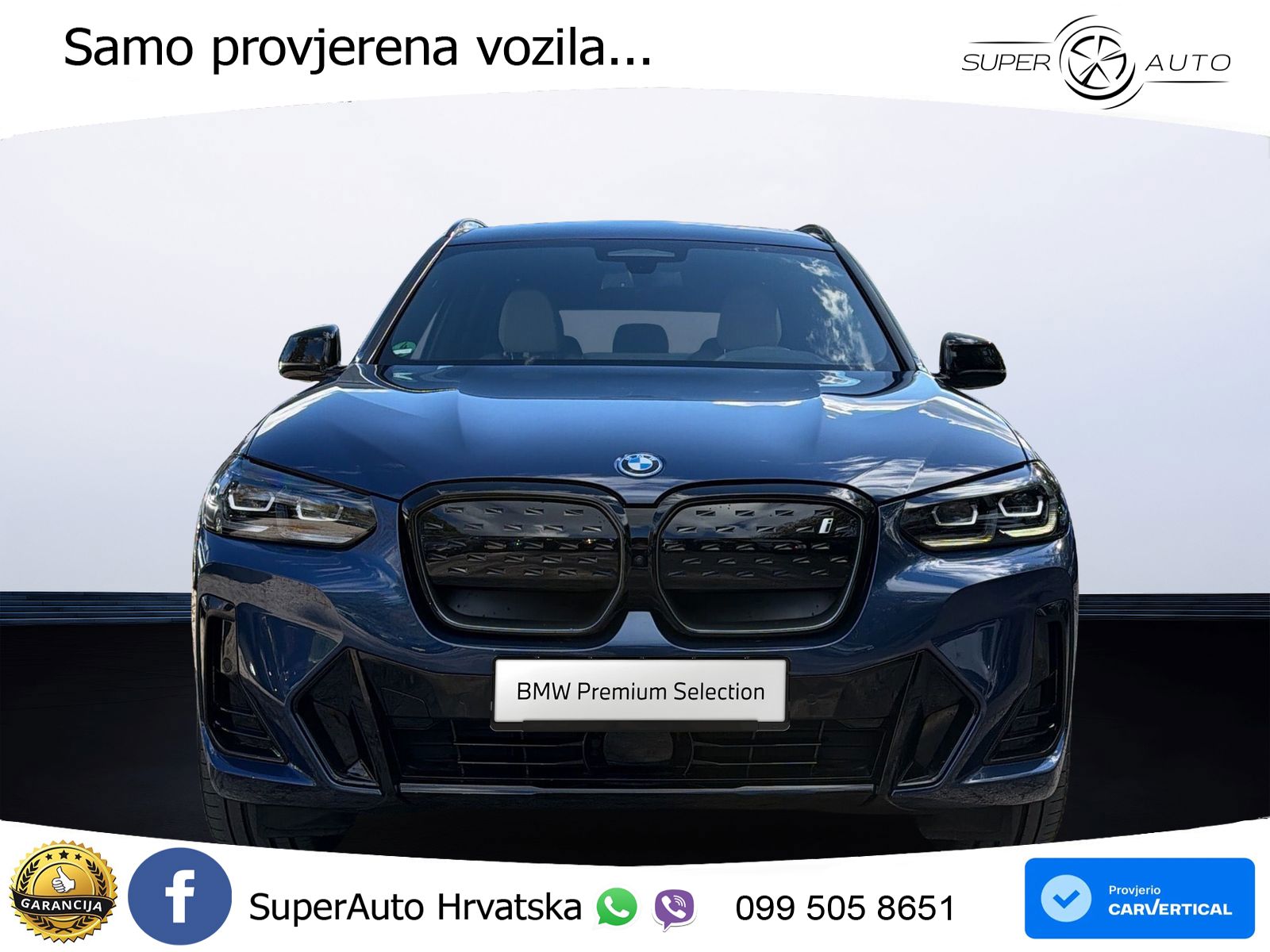 BMW iX3 80 kWh (286 KS) M Sport LED+GR SJED+ACC