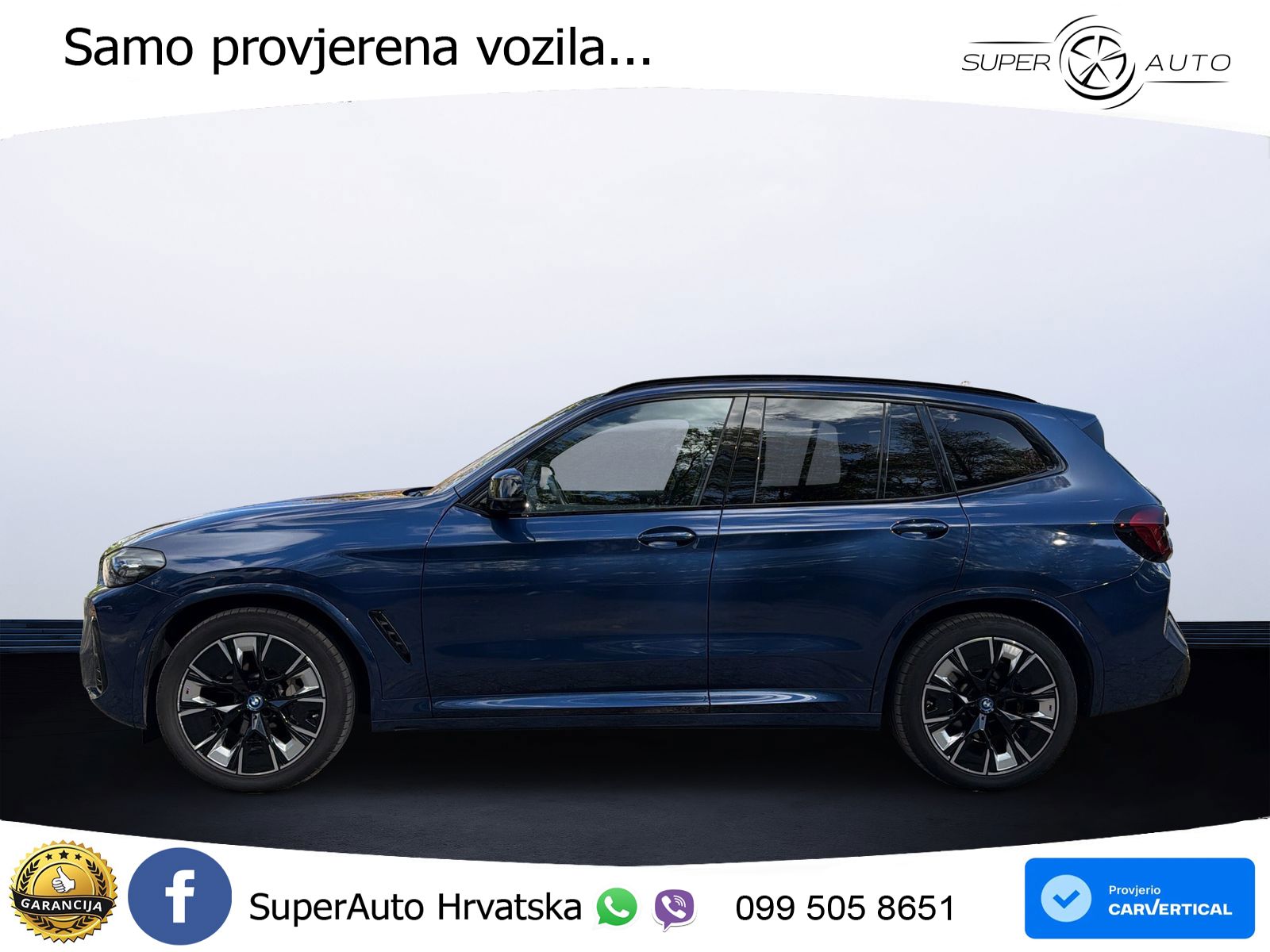 BMW iX3 80 kWh (286 KS) M Sport LED+GR SJED+ACC