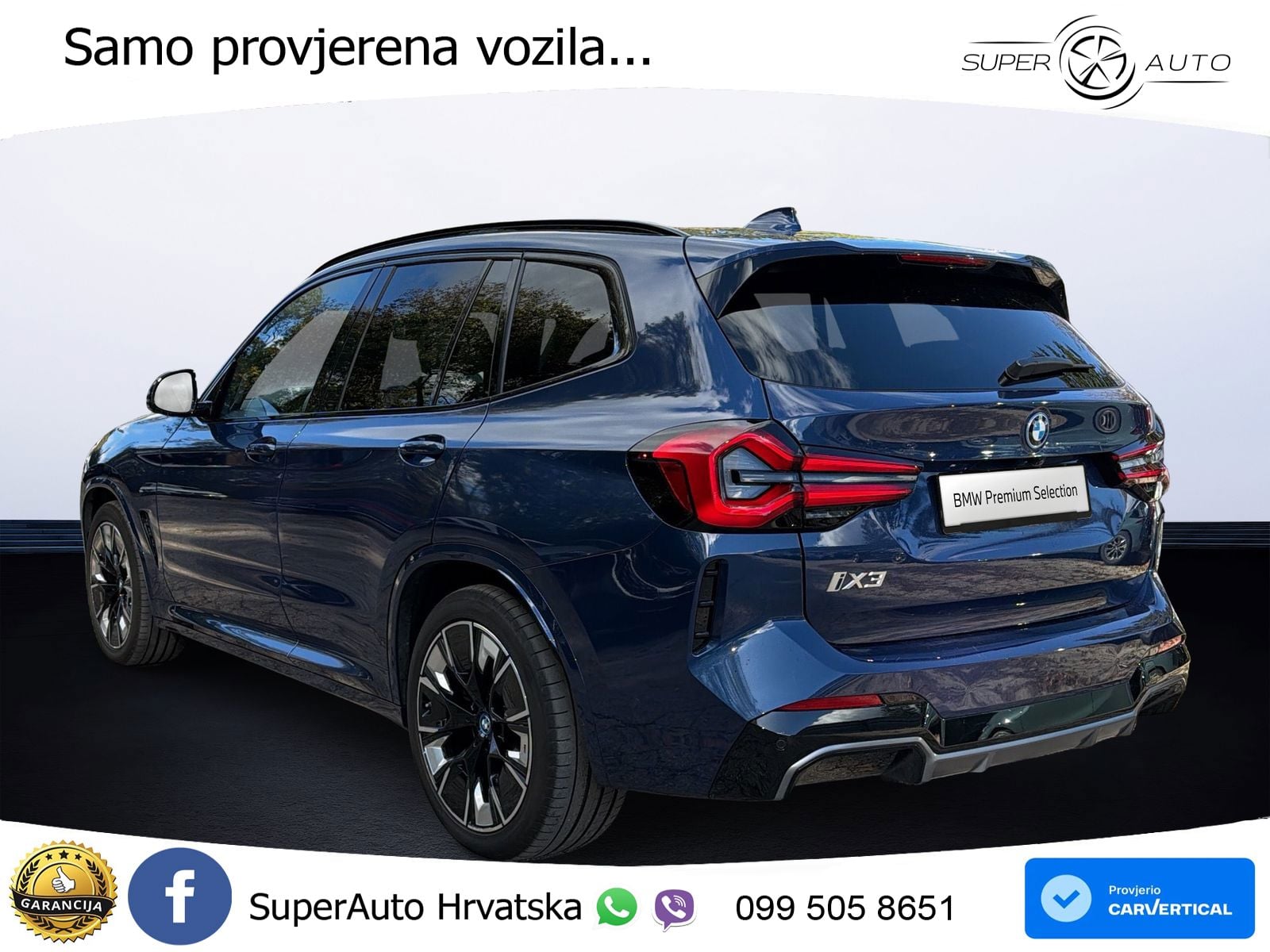BMW iX3 80 kWh (286 KS) M Sport LED+GR SJED+ACC