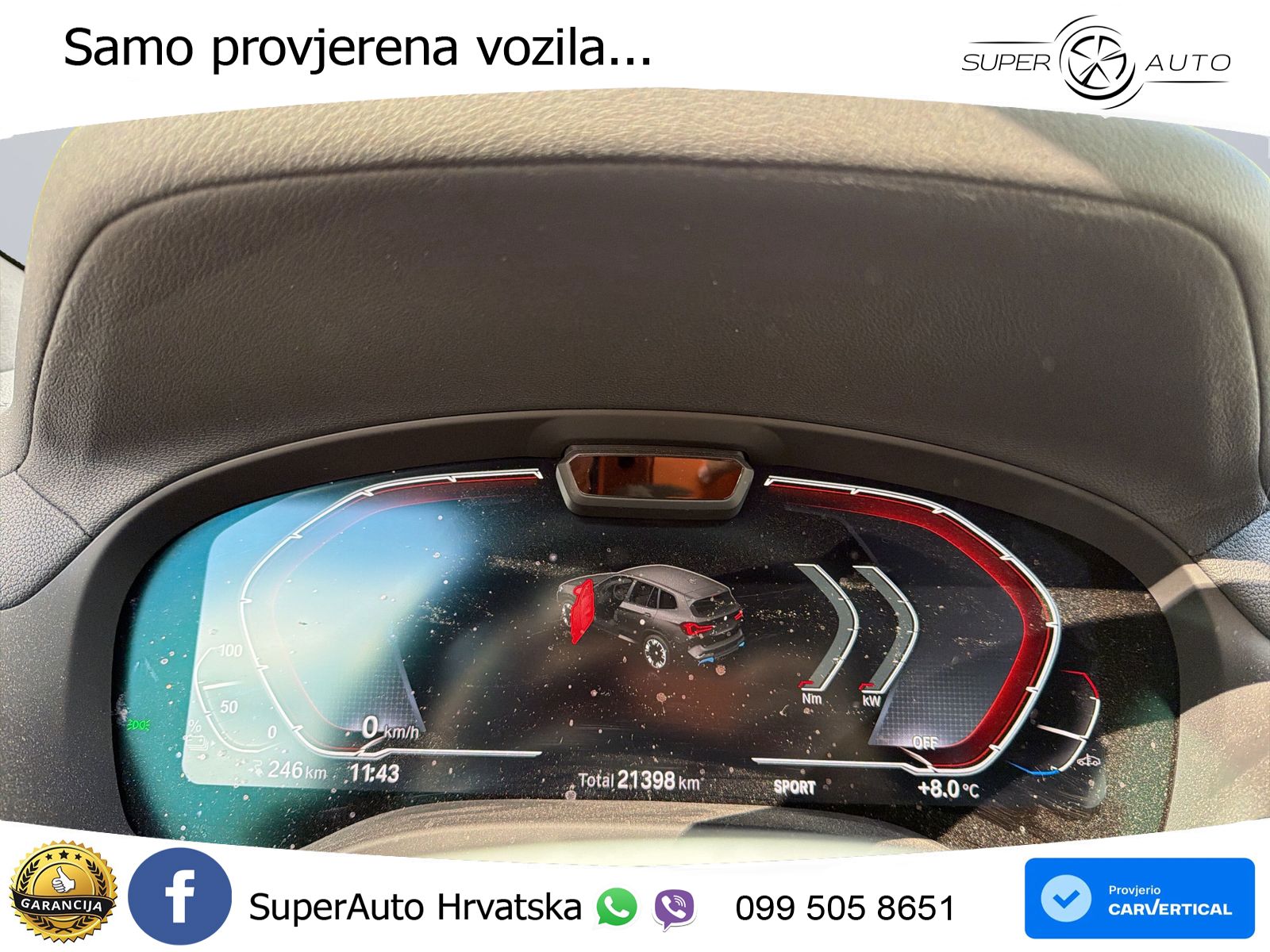 BMW iX3 80 kWh (286 KS) M Sport LED+GR SJED+ACC