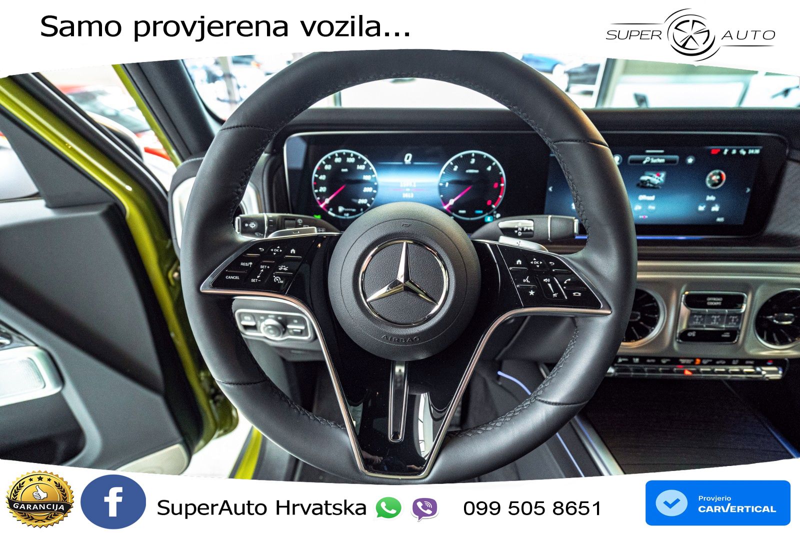Mercedes G 450d Long (367 KS) 4MATIC 9G-TRONIC ZRAČNI+ACC+4xGR SJED+360