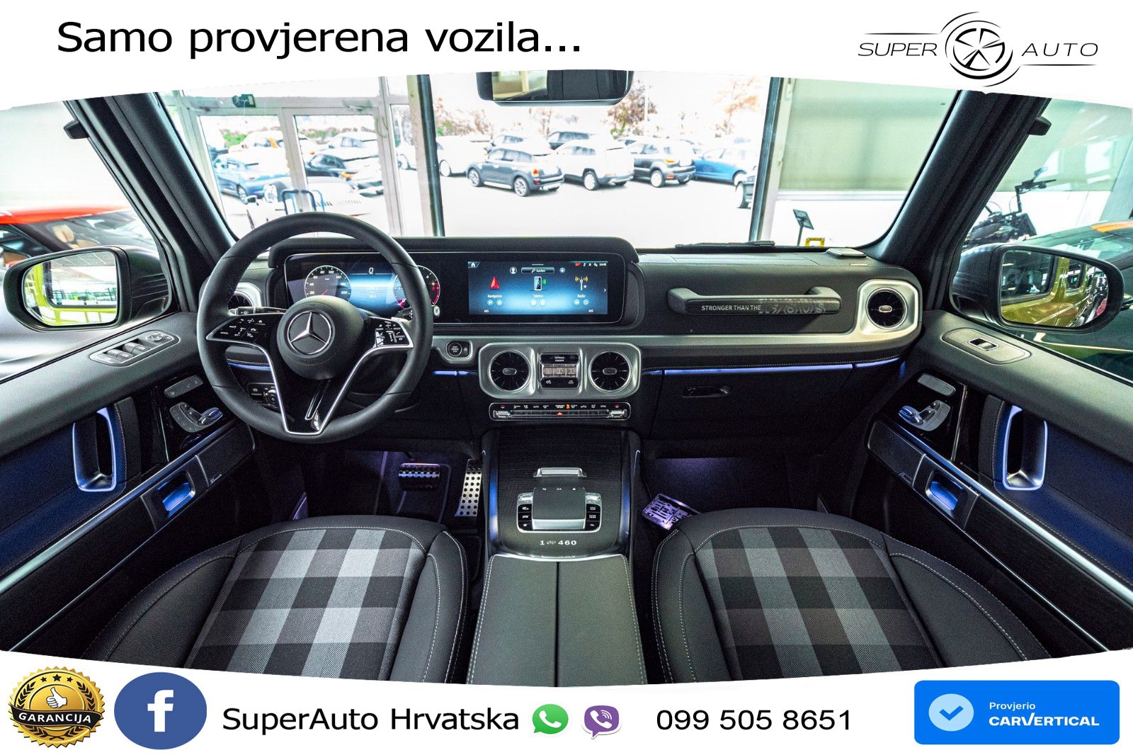 Mercedes G 450d Long (367 KS) 4MATIC 9G-TRONIC ZRAČNI+ACC+4xGR SJED+360